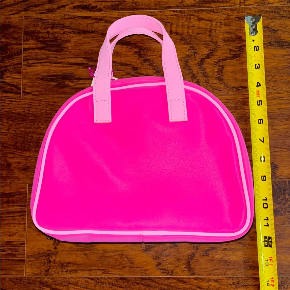 Juicy Couture NWT Hot Pink Travel Case Makeup Tote Bag with Zipper Compartments - Picture 6 of 7